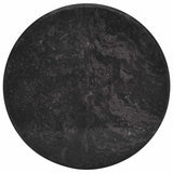 Table Top Black Marble 50x2.5 cm Durable Table Top Round 149193
