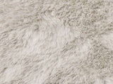 Anti-Slip Faux Rabbit Fur Rug OLITE Beige 200 x 280 cm 42021639