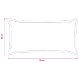 Cushion Cover 6 pcs HOUTEN Cream 40 x 70 cm Microfiber Fleece 917873