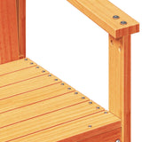 Garden Chair Wax Brown 62x56x77 cm Solid Wood Pine 844662