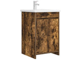 Bathroom Vanity with Sink Smoked Oak 42 x 40 x 84.5 cm 890772