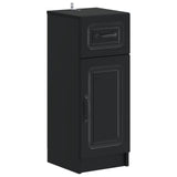 2 Piece Bathroom Cabinet Set UTRECHT Black Engineered Wood 3418054