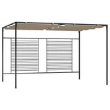 Gazebo with Retractable Roof 3x4x2.3 m Taupe 180 g/m 313624