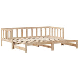 Daybed with Trundle and Drawers without Mattress 90x200 cm 3302189