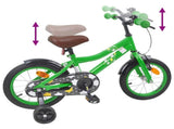 Kids Bike 14 Inches for 3-5 Years Old Green 42009528