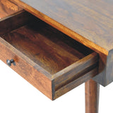 Chestnut Hallway 2 Drawer Console Table IN3625