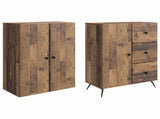 Cabinet Set 2 pcs Old Wood Engineered Wood 3416905
