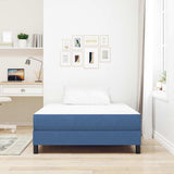 Bed Mattress with Mattress Blue 120 x 190 cm Fabric 42008279