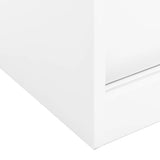 Office Cabinet with Sliding Door White 90x40x90 cm Steel 335950
