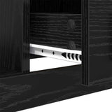 Coffee Table Black Oak 90 x 50 x 35 cm Engineered Wood 881363
