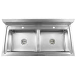 ZNTS Kitchen Sink Double Basin Stainless Steel 144291