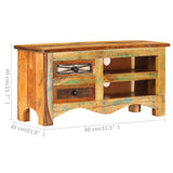 TV Cabinet 80x30x40 cm Solid Reclaimed Wood 247517