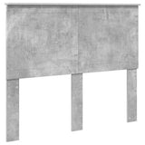 Headboard with Headboard Concrete Grey 120 cm Engineered wood 887784