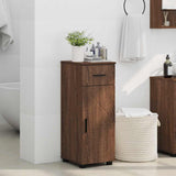 Bathroom Cabinet with Drawer Brown Oak 30 x 35 x 80 cm 883331