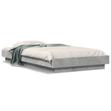 Bed Frame without Mattress Concrete Grey 75x190 cm Small Single 3281248