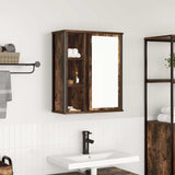 Bathroom Wall Cabinet with Mirror Smoked Oak 50x21x60 cm 861904