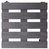 Plant Trolleys 4 pcs Grey 30x30x7,5 cm WPC 3143926