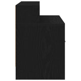 Bedside Cabinets with Drawer 2 pcs Black Oak 51x31x47 cm 858671