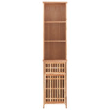 Bathroom Cabinet 42x29x182 cm Solid Wood Walnut 350356