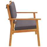 Garden Bench with Cushion Brown Solid Acacia wood 4106582