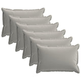 Cushion with Pillow HOUTEN 6 pcs Grey Polyester 932296