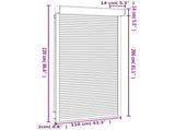 Roller Shutter White 110 x 220 cm Aluminium and Polyurethane 42047058