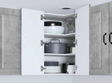 Wall Corner Cabinet PORTO Concrete Grey 57 x 57 x 80 cm 885428