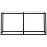 Console Table Transparent 160x35x75.5cm Tempered Glass 331678