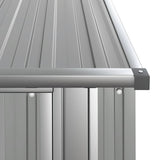 Garden Shed Grey 118.5x97x209.5 cm Galvanised Steel 150900