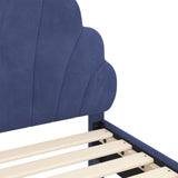 Children's Bed Frame with Headboard Police Blue 90 x 200 cm 42011168