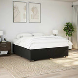Bed Frame without Mattress Black Super King Fabric 3284511