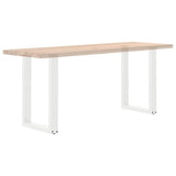 Dining Table Legs U-Shaped 2 pcs White 50x cm Steel 4013177