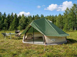 Tipi Tent with Roof Green 250 x 250 cm Polyester and Steel 42028719