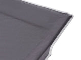 Heavy Duty Single Folding Bed Camping Travel Guest Lightweight With Grey Mat UK 46853128