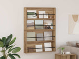Magazine Rack 2 pcs Artisan Oak 80 x 12 x 70 cm Engineered Wood 890851