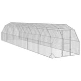Chicken Run 2.5x12x2.25 m Galvanised Steel 3328520