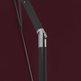 Beach Parasol Bordeaux Red 180x120 cm 314723