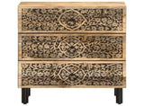 Bedside Cabinet 50x33x60 cm Solid Wood Mango 358221