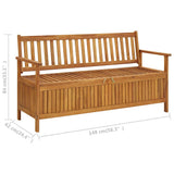 Storage Bench Natural wood Solid Acacia Wood Medium Storage Bench 310280