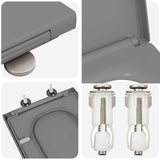 Toilet Seat Grey 47.5 x 35 x 3.6 cm Duroplast 42002359