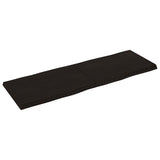 Table Top Dark Brown 180x60x cm Treated Solid Wood Live Edge 364045