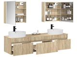 Bathroom Cabinet Set 5 pcs Sonoma Oak Engineered Wood 3406609