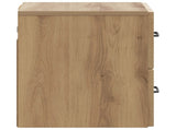 Wall-Mounted Bedside Cabinet 2 pcs Artisan Oak Engineered Wood 898994