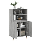 Highboard Grey Sonoma 60x36x110 cm Engineered Wood 831482