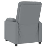 Massage Recliner Chair Light Grey Fabric 352421