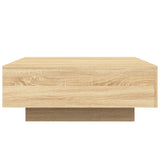 ZNTS Coffee Table Sonoma Oak 80x80x31 cm Engineered Wood 836583