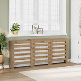 Radiator Cover Artisian Oak 205x21.5x83.5 cm Engineered Wood 852725