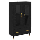 Highboard Black Oak 69.5 x 31 x 115 cm Engineered Wood 882552