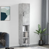 Highboard Concrete Grey 34.5x34x180 cm Engineered Wood 3199013