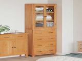 Storage Furniture Set with Drawer 2 pcs Natural 80 x35 x 185 cm 3328629